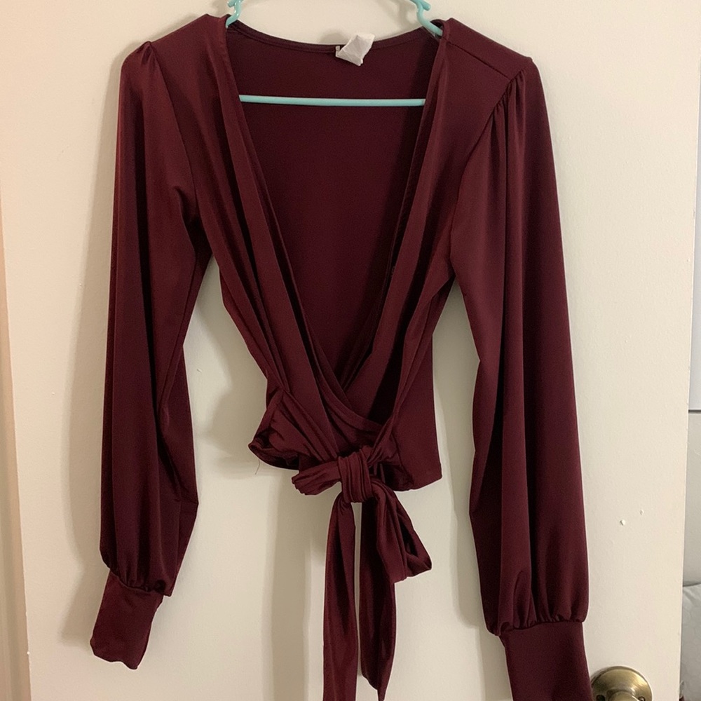 Red blouse